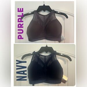 NEW VS High Neck Sports Bra Crop Top Purple NWT 34C ONE LEFT